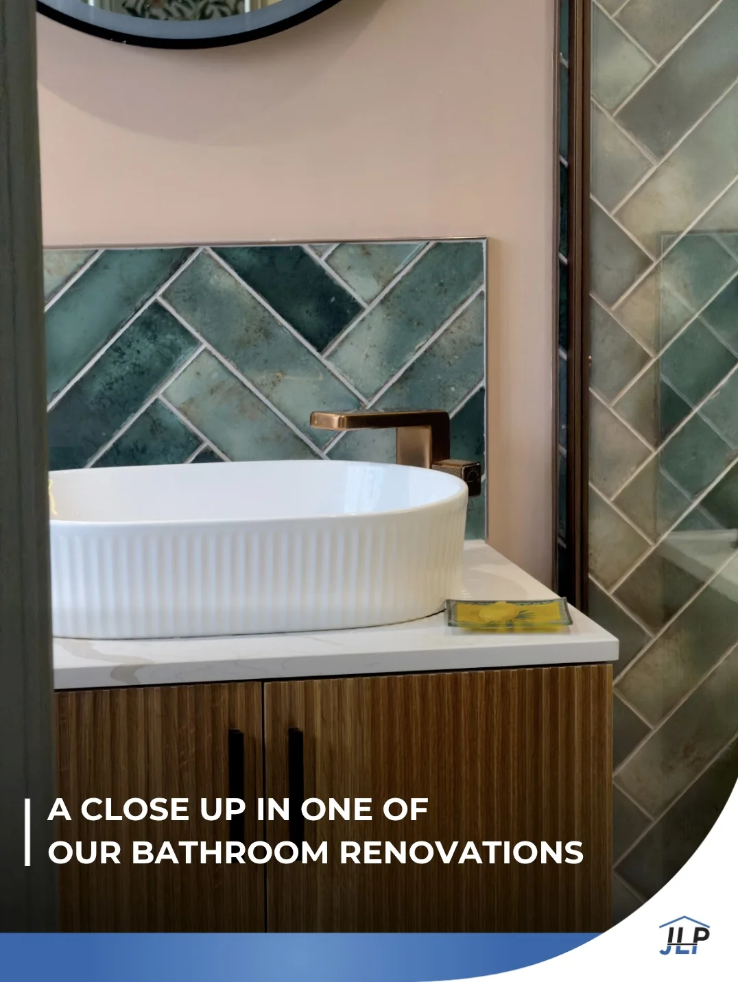 A close-up from one of our bathroom renovations by JLP Plumbing