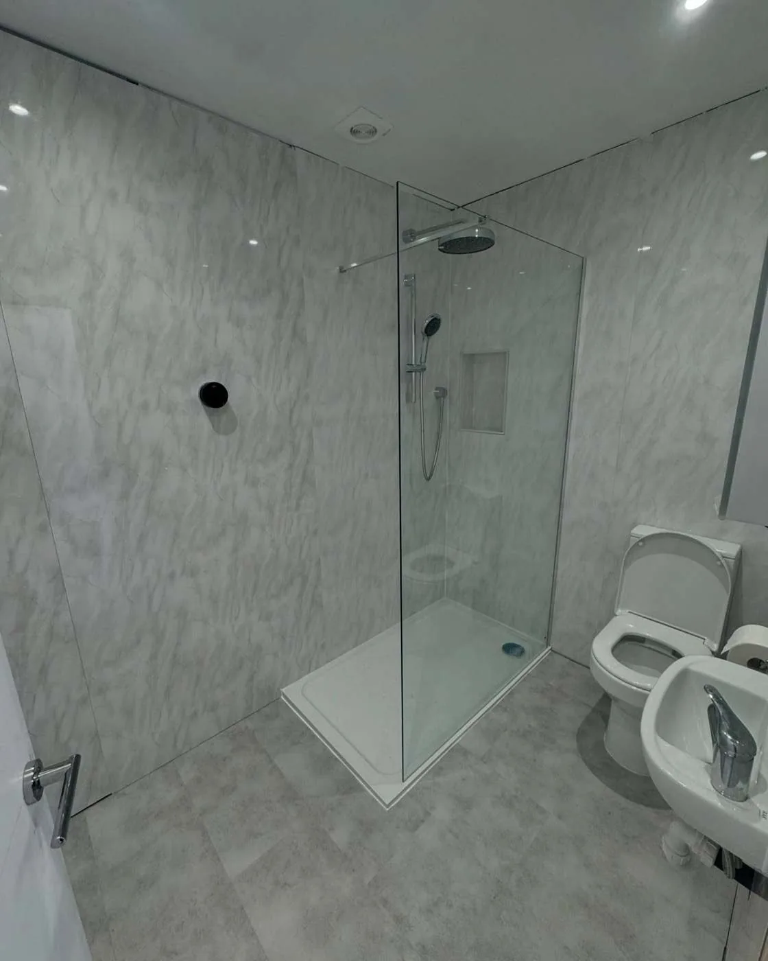 Wet room installed in Fairfield Park Hertfordshire