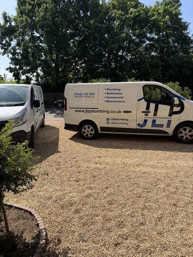 JLP Plumbing vans in Letchworth, Hertfordshire